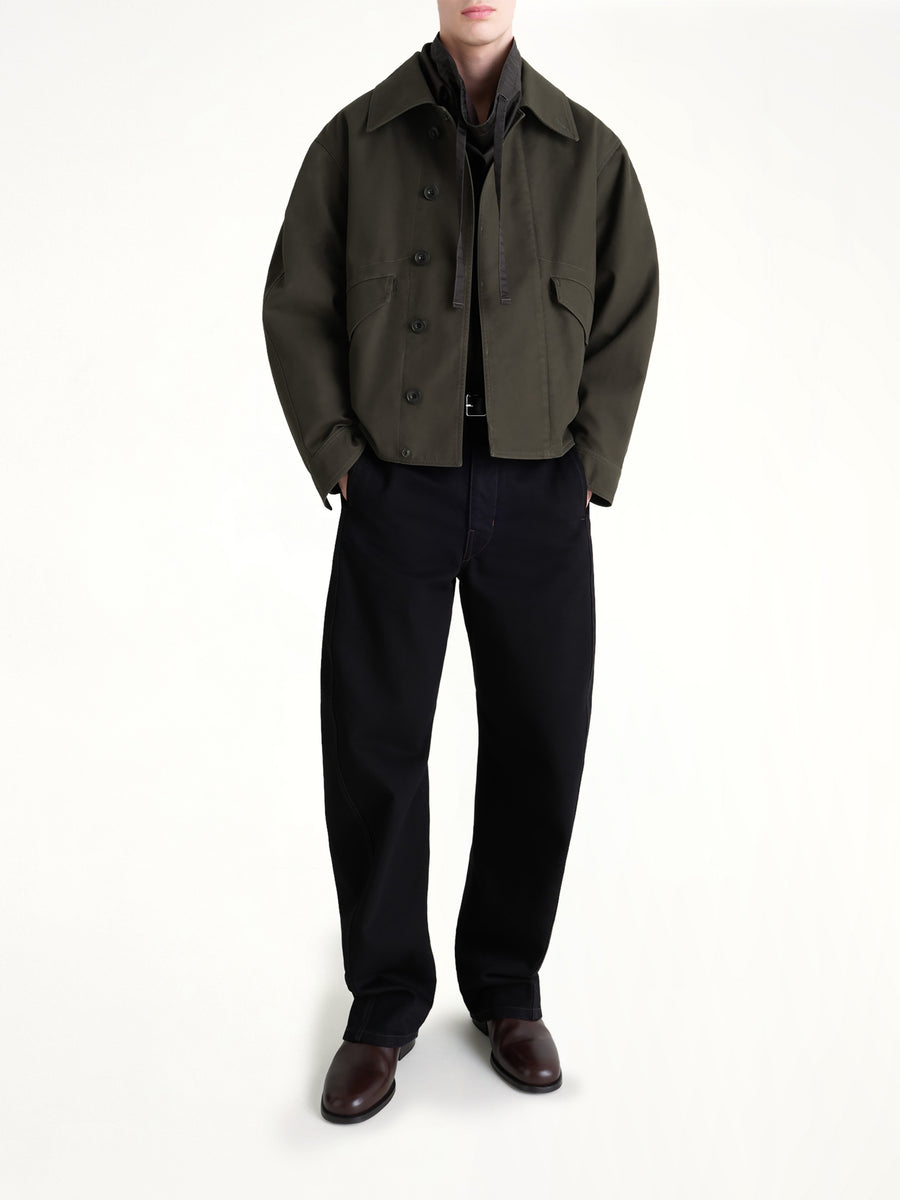 Boxy Blouson in Espresso