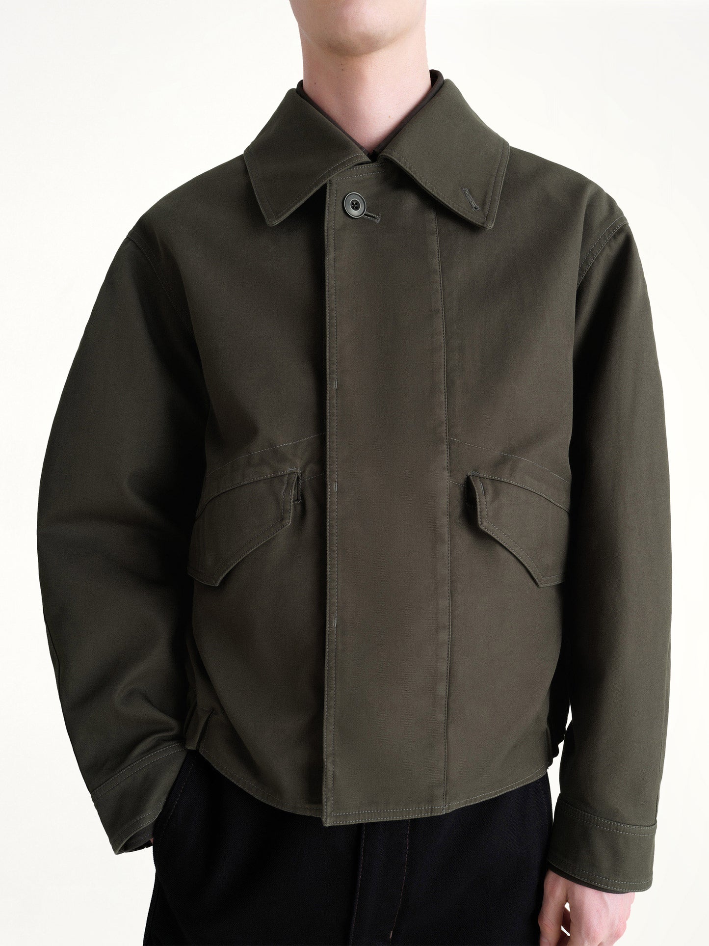 Boxy Blouson in Espresso