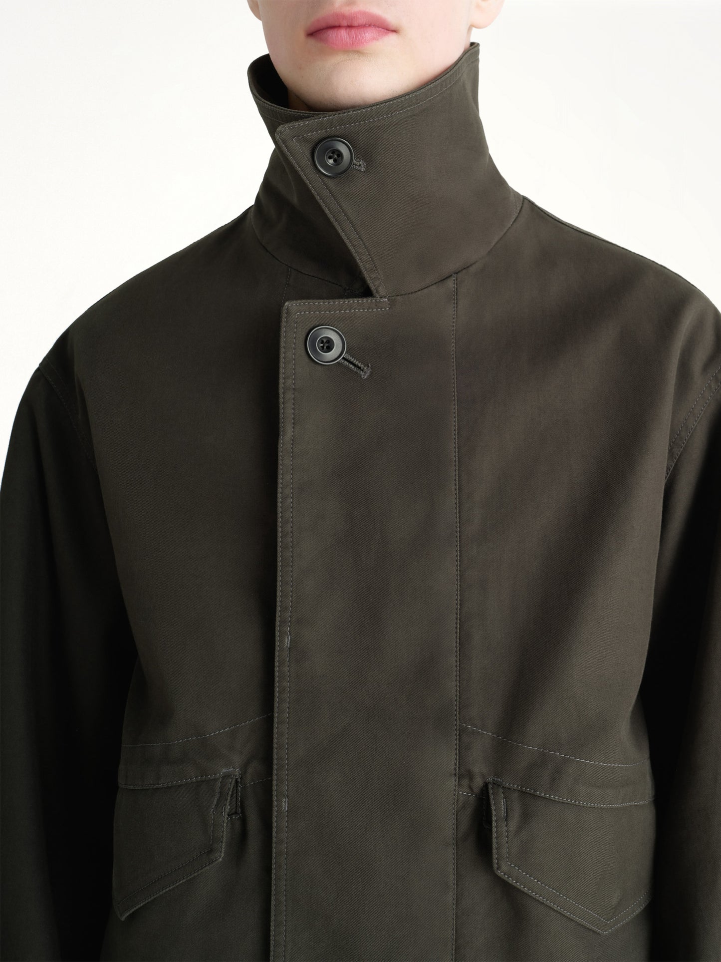 Boxy Blouson in Espresso