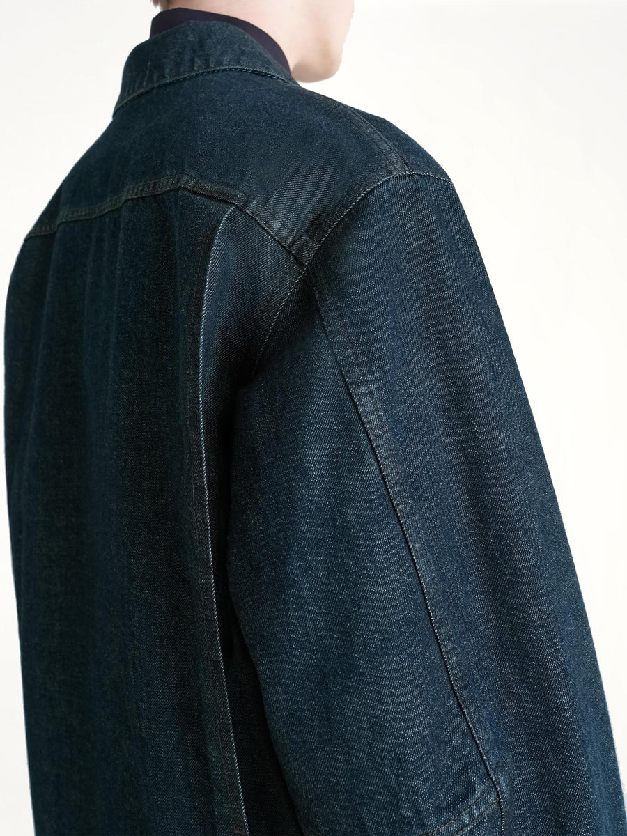 Boxy Jacket In Denim Indigo