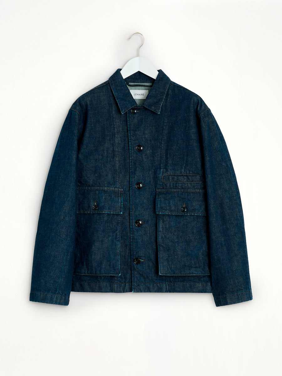 Boxy Jacket In Denim Indigo