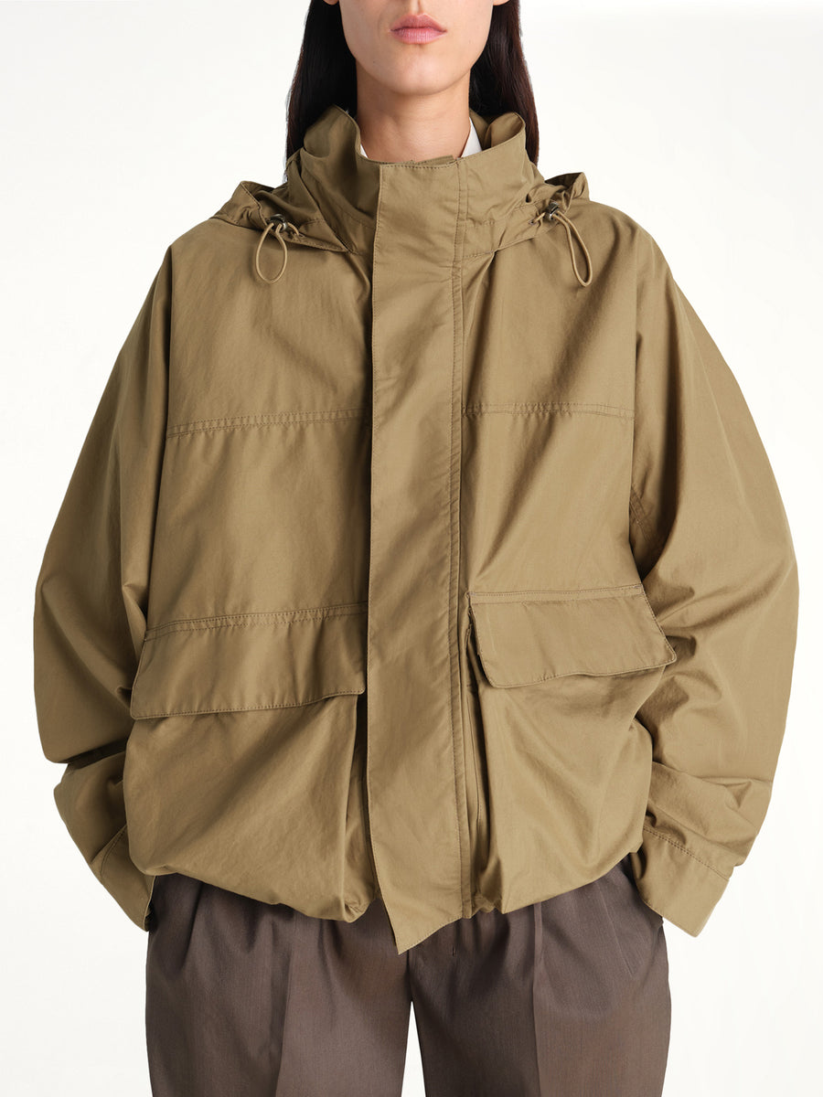 Short Rain Parka in Khaki