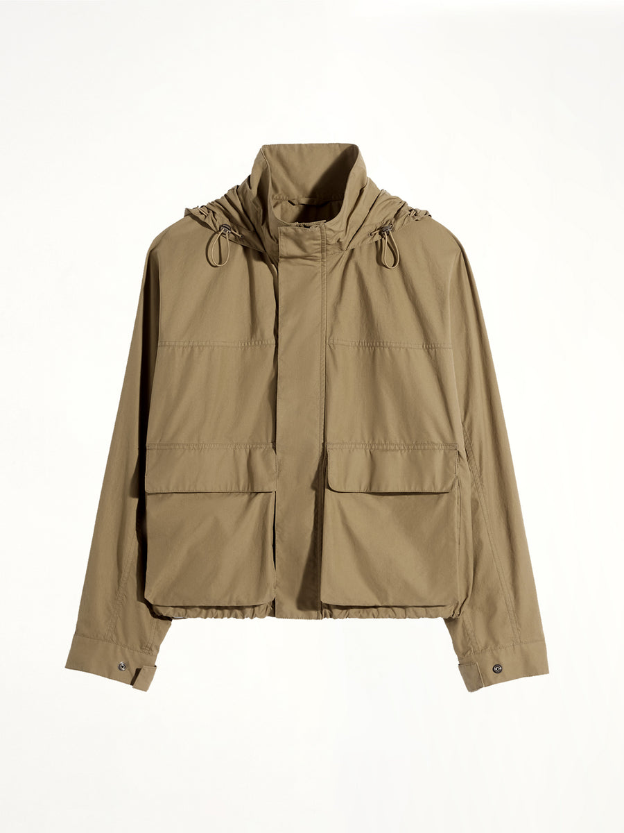 Short Rain Parka in Khaki