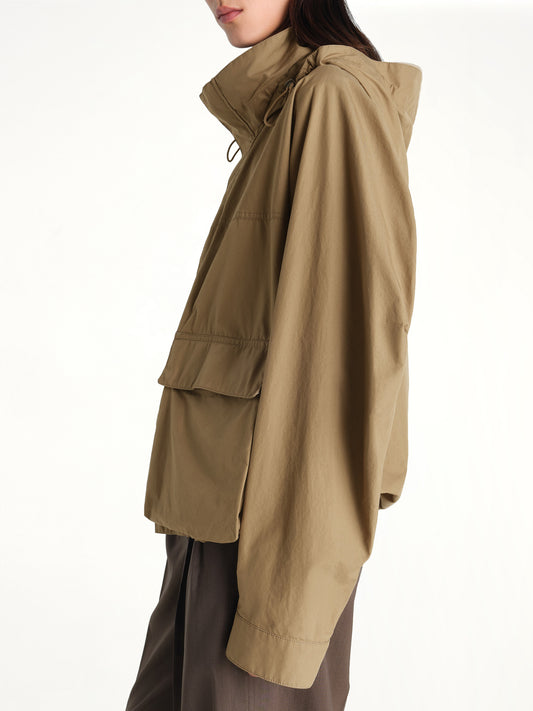 Short Rain Parka in Khaki
