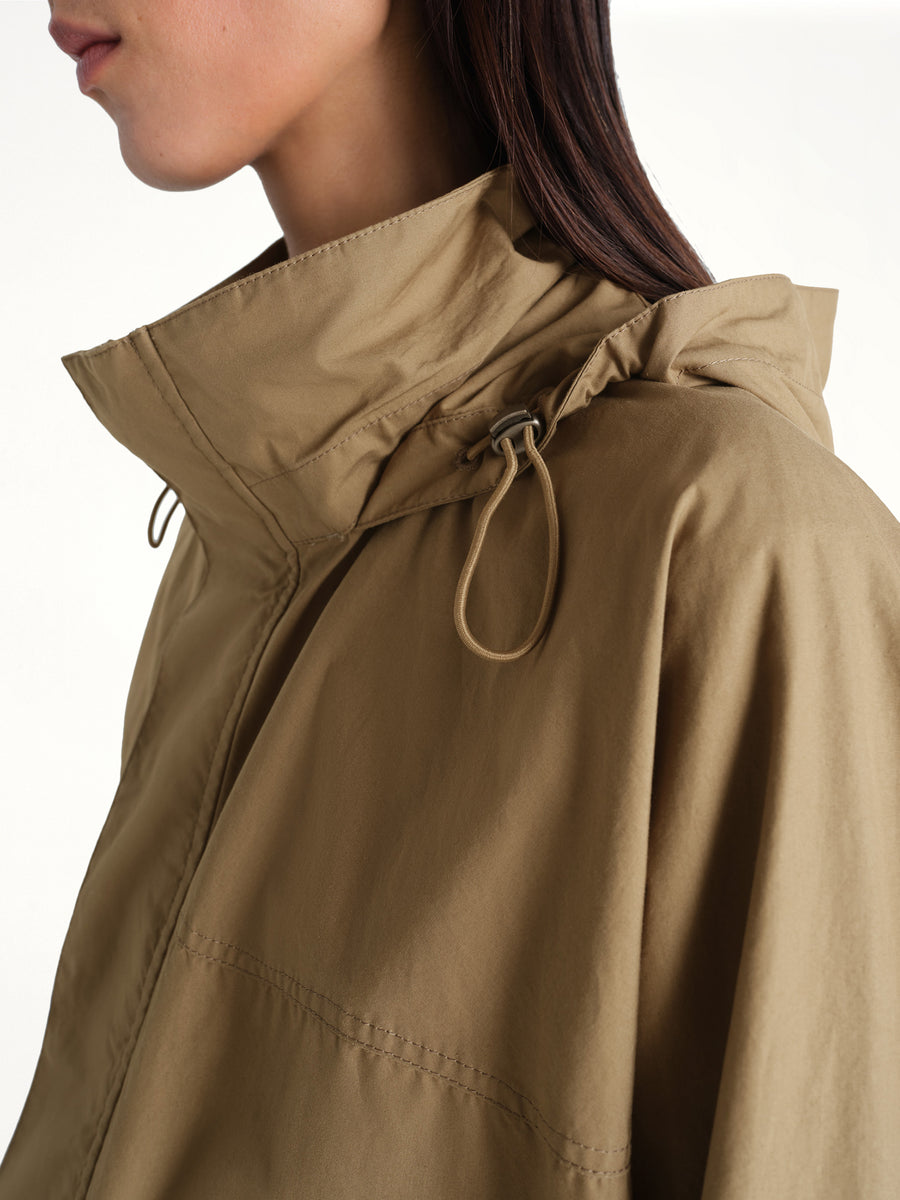 Short Rain Parka in Khaki