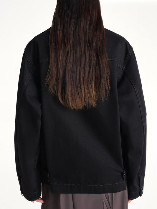 Boxy Heavy Jacket in Black