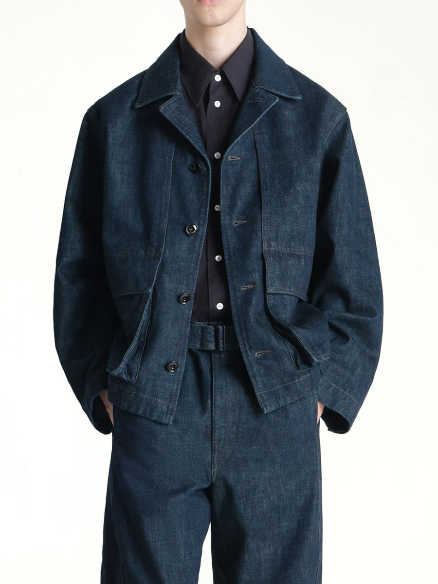 Boxy Jacket in Denim Indigo