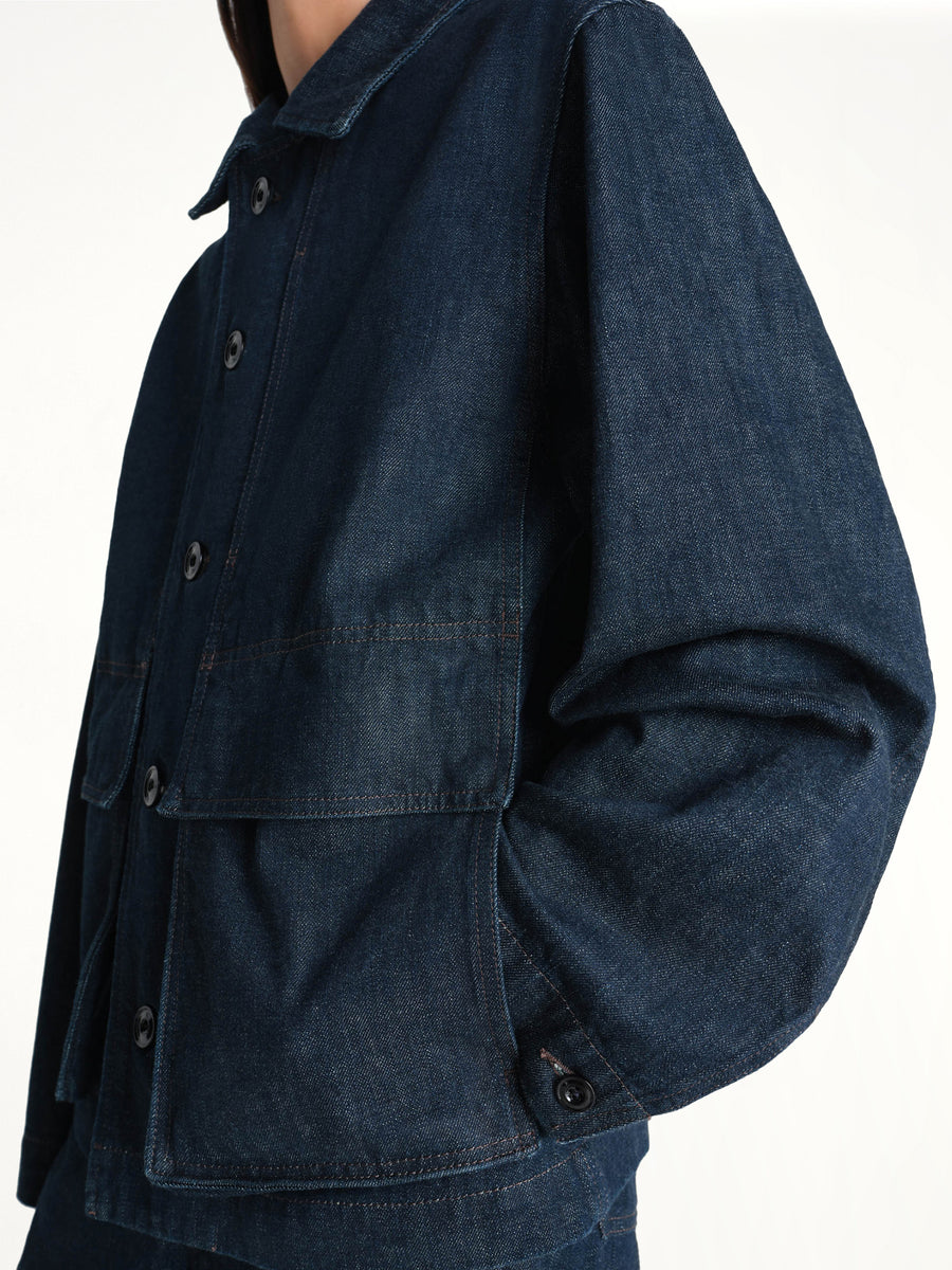Boxy Jacket in Denim Indigo
