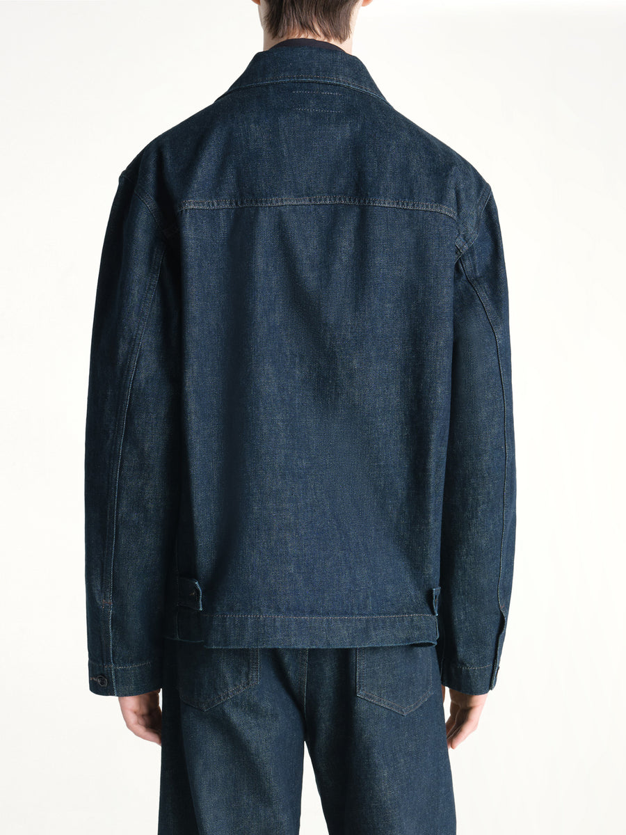 Boxy Jacket in Denim Indigo