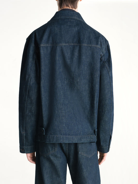 Boxy Heavy Jacket in Denim Indigo