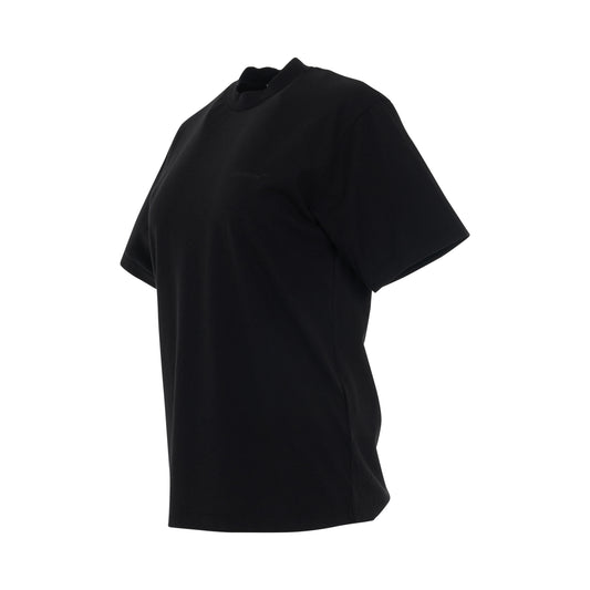 Diagonal Regular Fit T-Shirt in Black