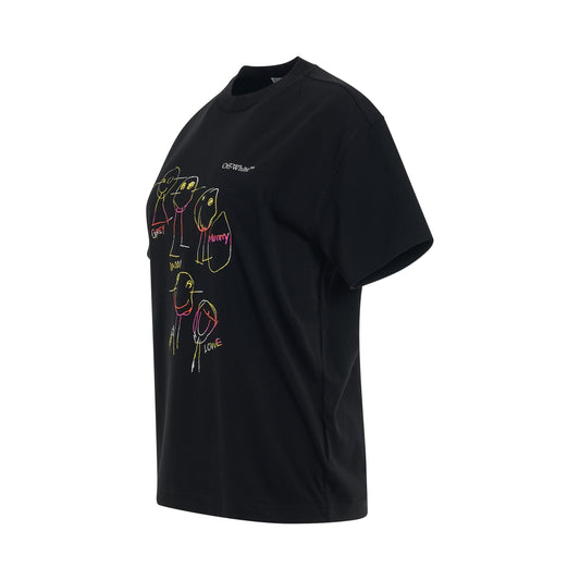 Kids Arrows Casual T-Shirt in Black/Multicolour