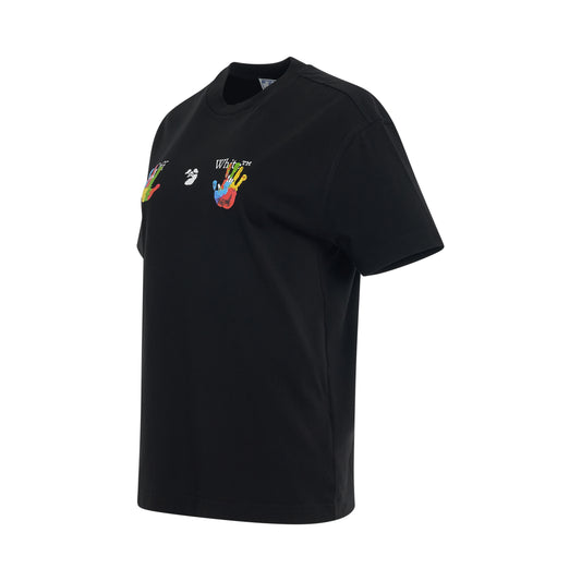 Kids Swimming Logo Casual T-Shirt in Black/Multicolour