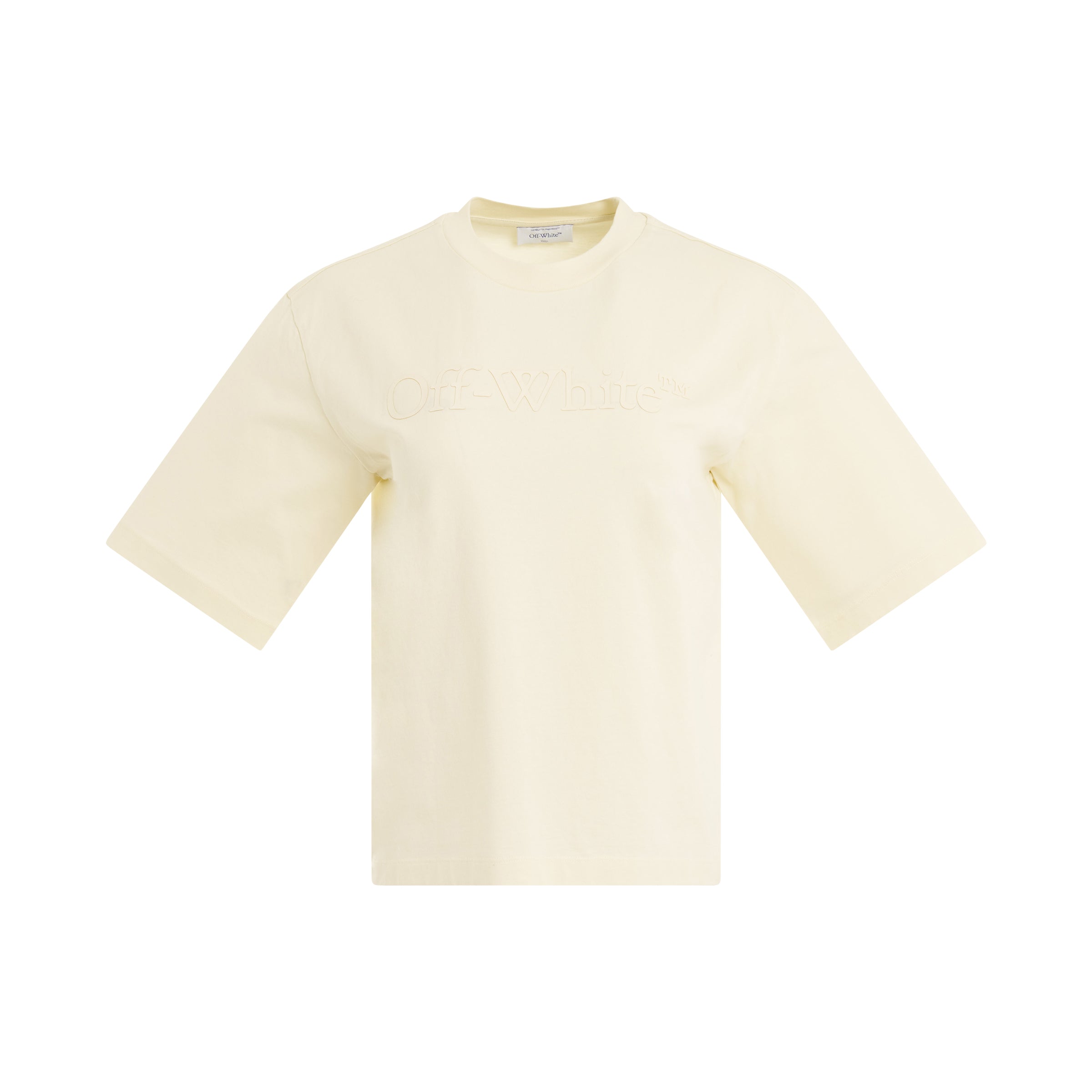 Big Logo Basic T-Shirt in Beige