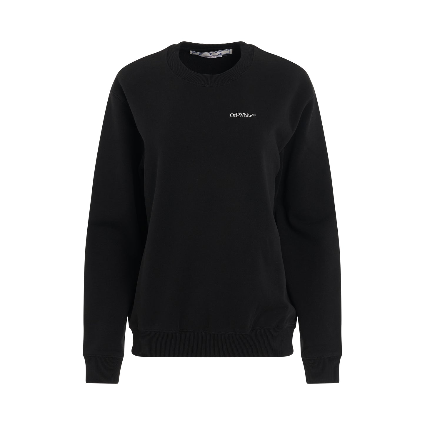Bookish Regular Crewneck Sweatshirt in Black/White