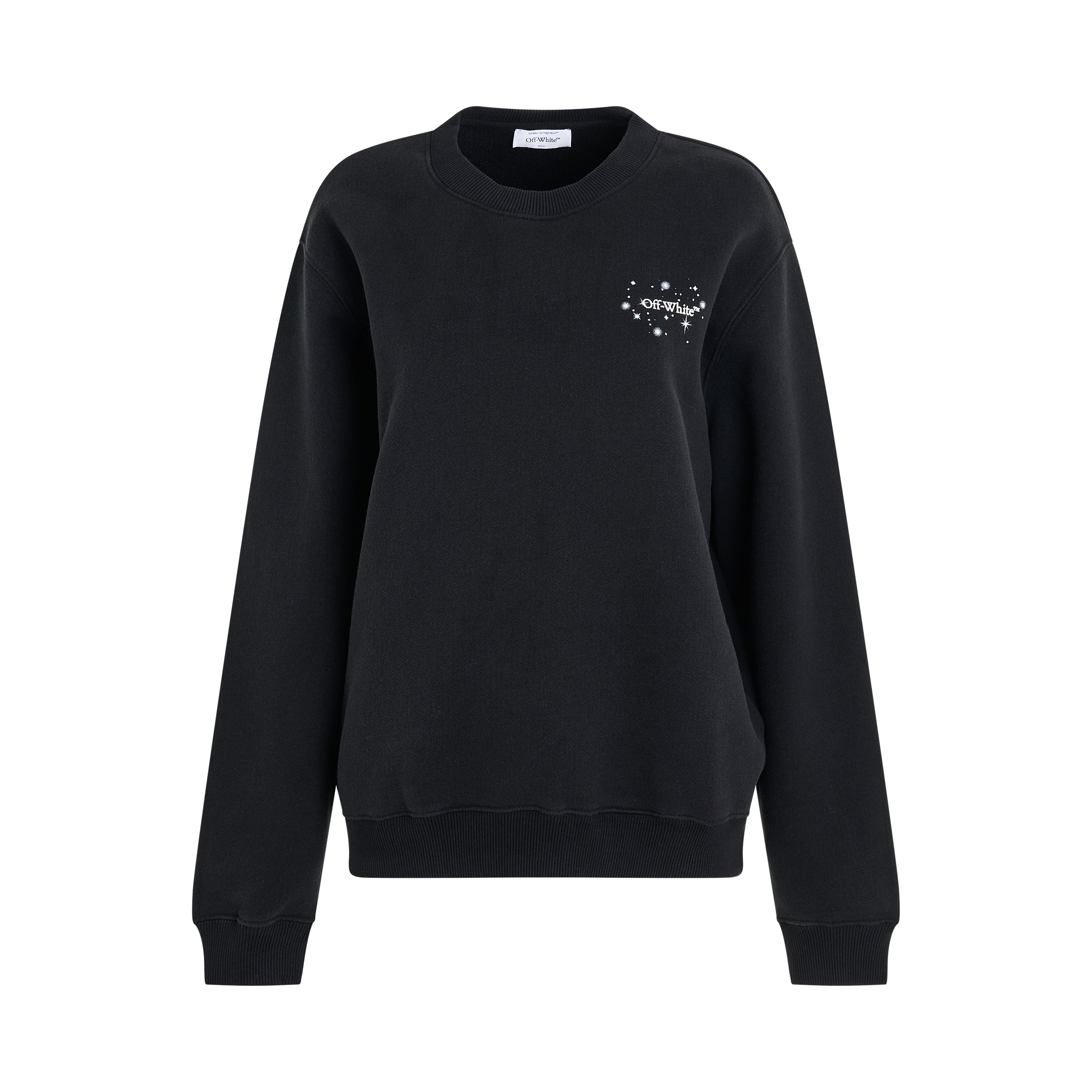 Bling Stars Arrow Sweatshirt in Black