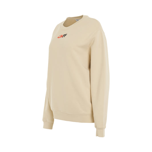 The Opposite Regular Fit Crewneck in Beige/Black