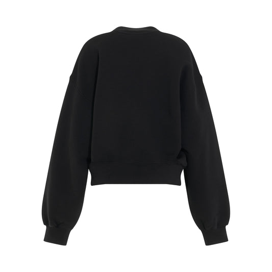 Big Logo Bookish Oversize Sweatshirt in Black