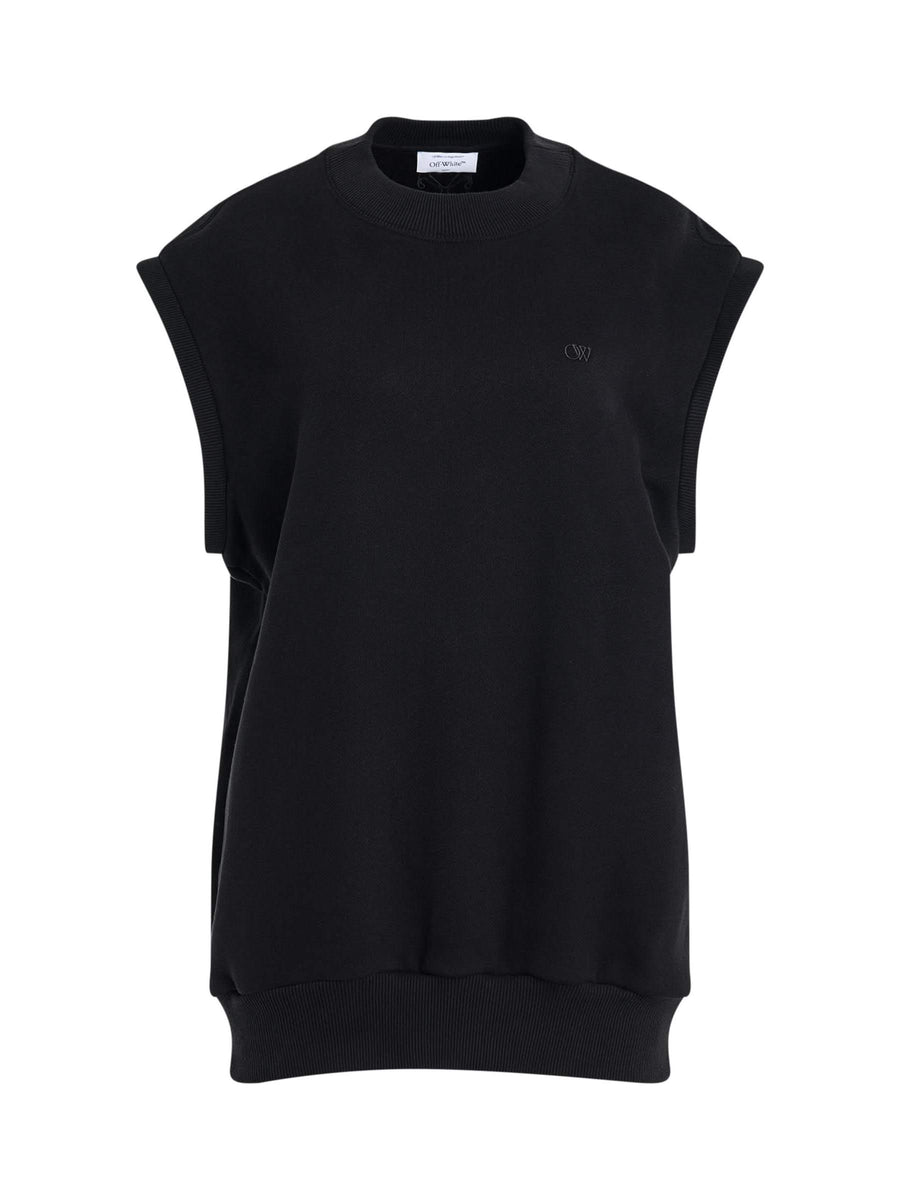 Small Arrow Bow Twist Sweatshirt in Black