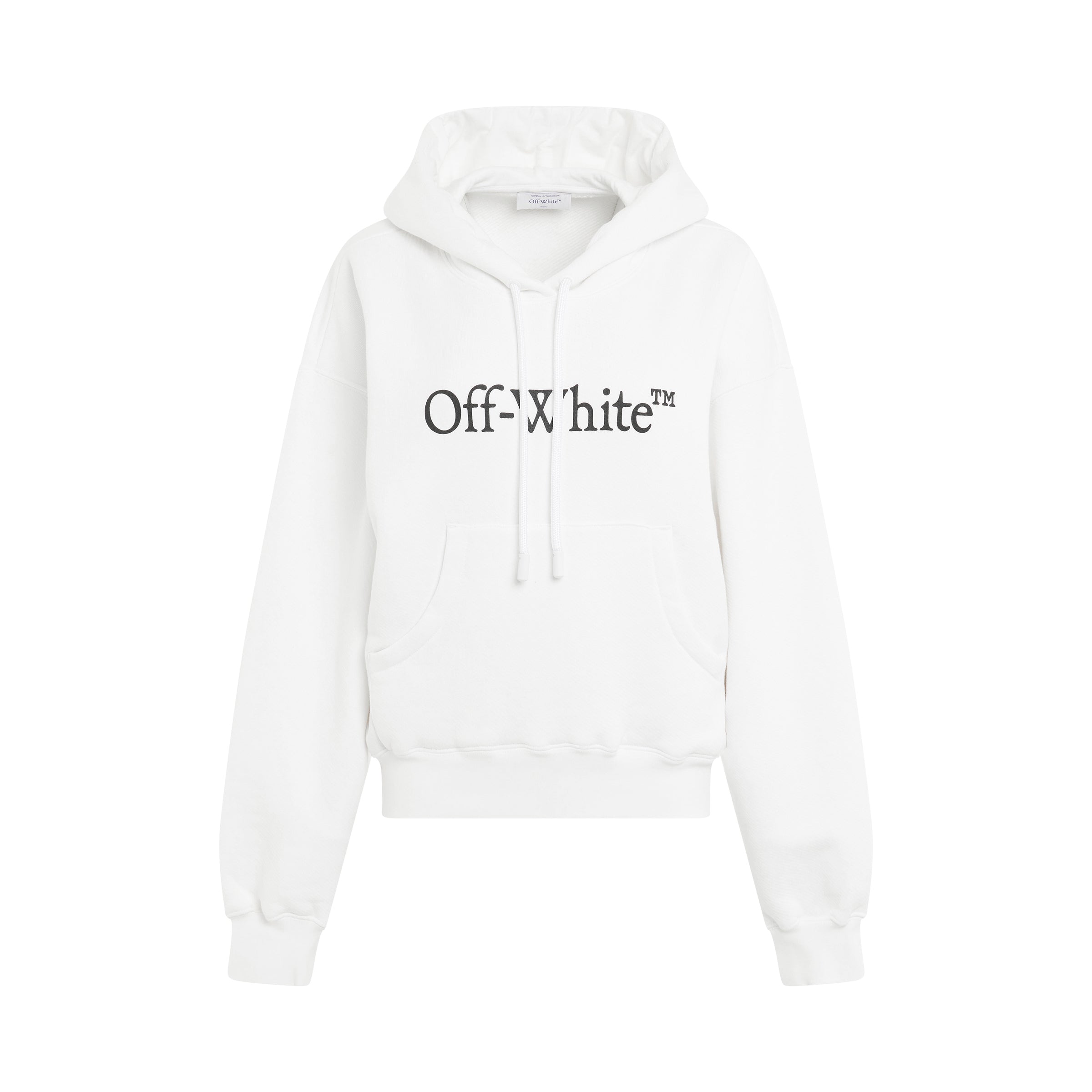 Big Logo Bookish Oversize Hoodie in White