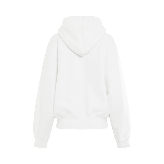 Big Logo Bookish Oversize Hoodie in White