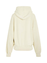 Small Arrow Pearl Oversize Fit Hoodie in Beige