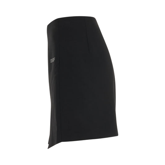 Corporate Tailored Mini Skirt in Black/White