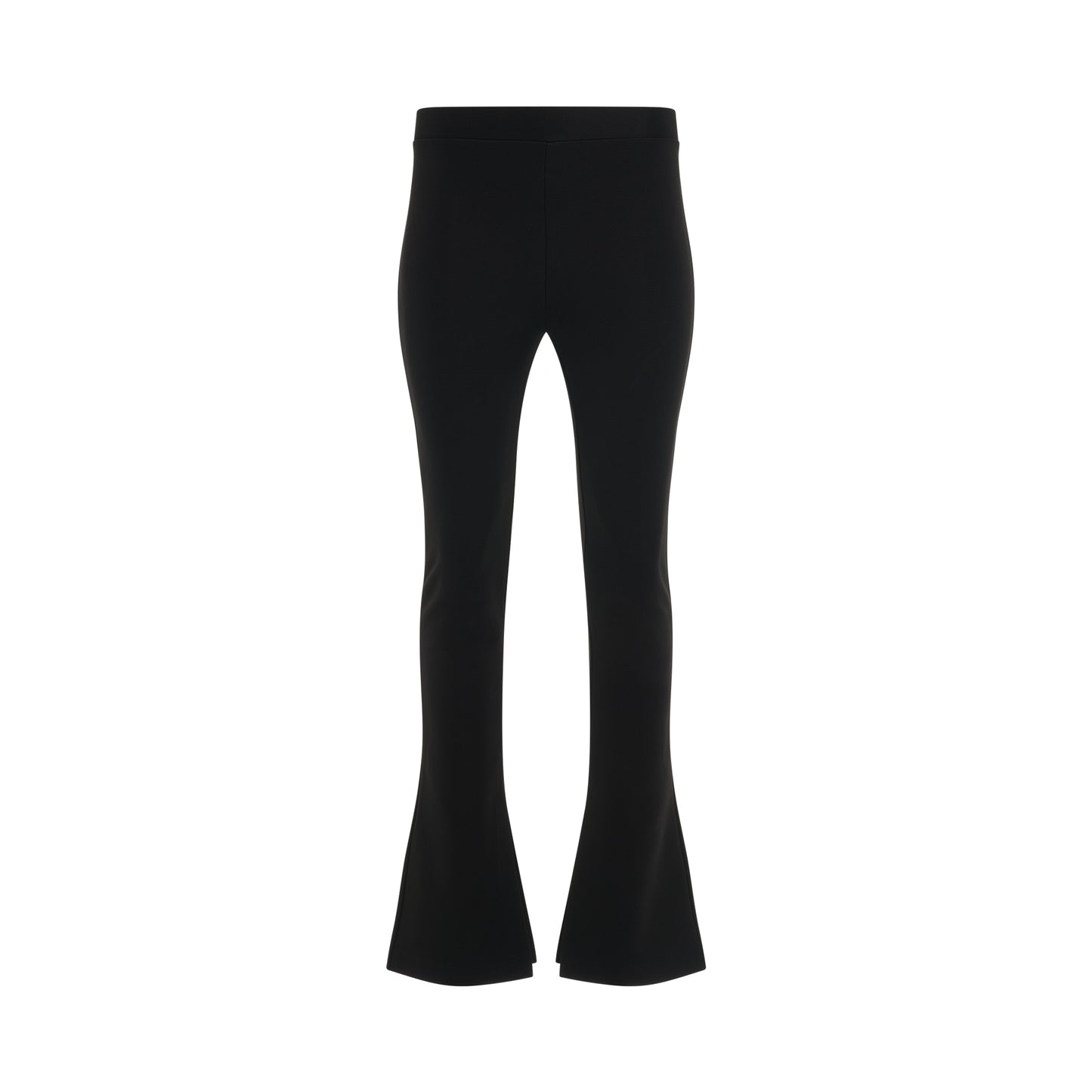 Crepe Jersey Split Leggings in Black