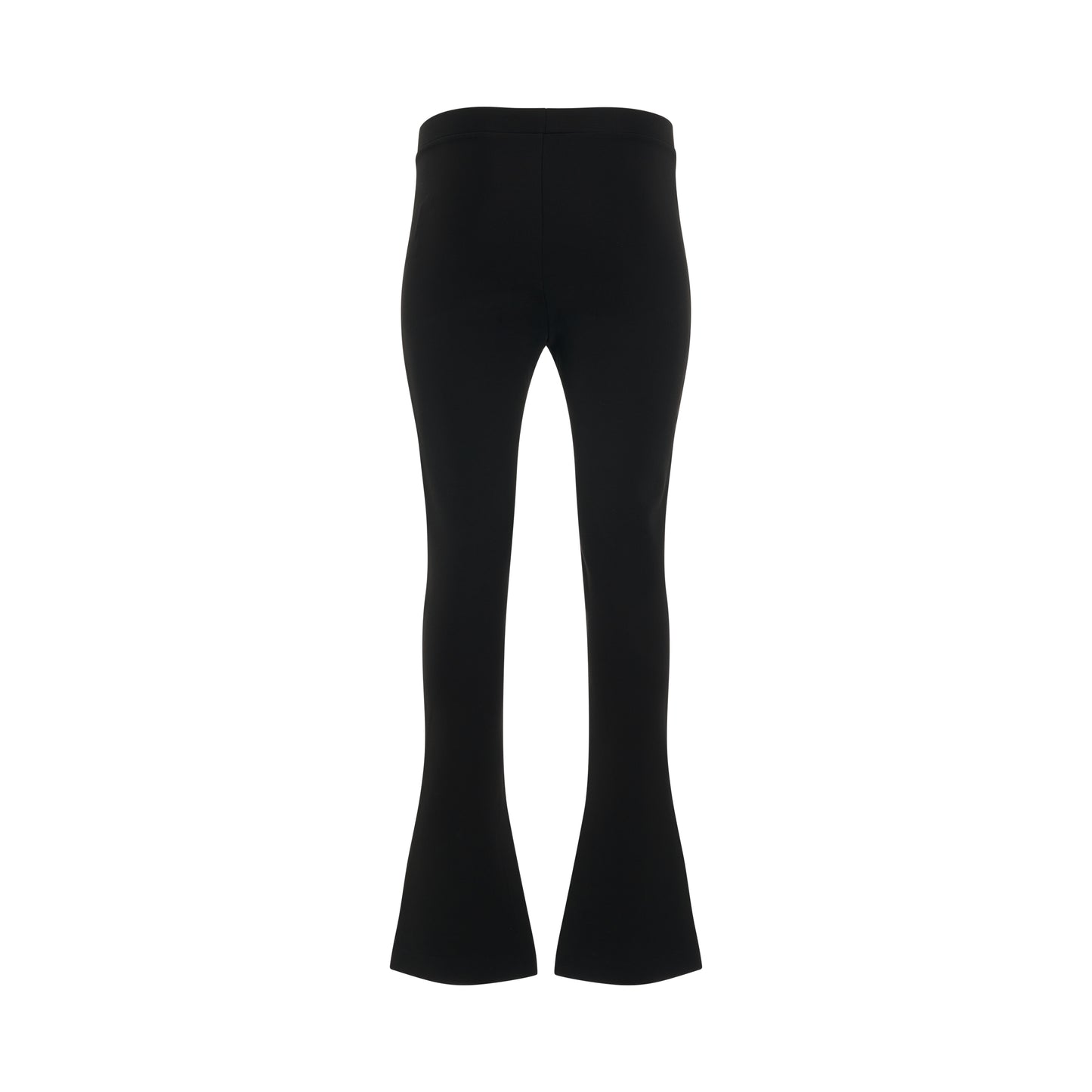 Crepe Jersey Split Leggings in Black