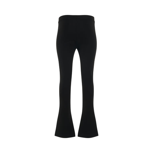 Crepe Jersey Split Leggings in Black