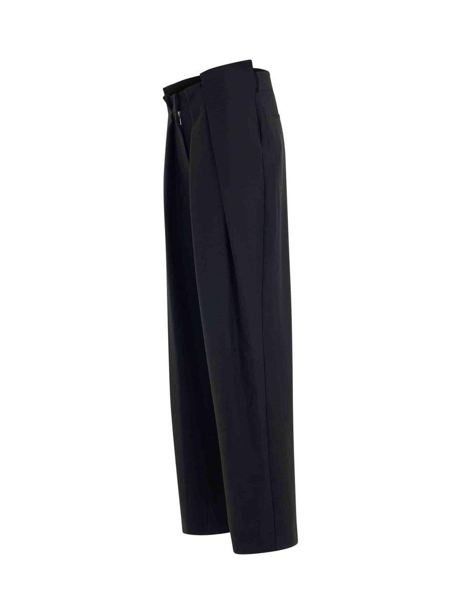 Ablohland Wool Paperbag Pants in Black