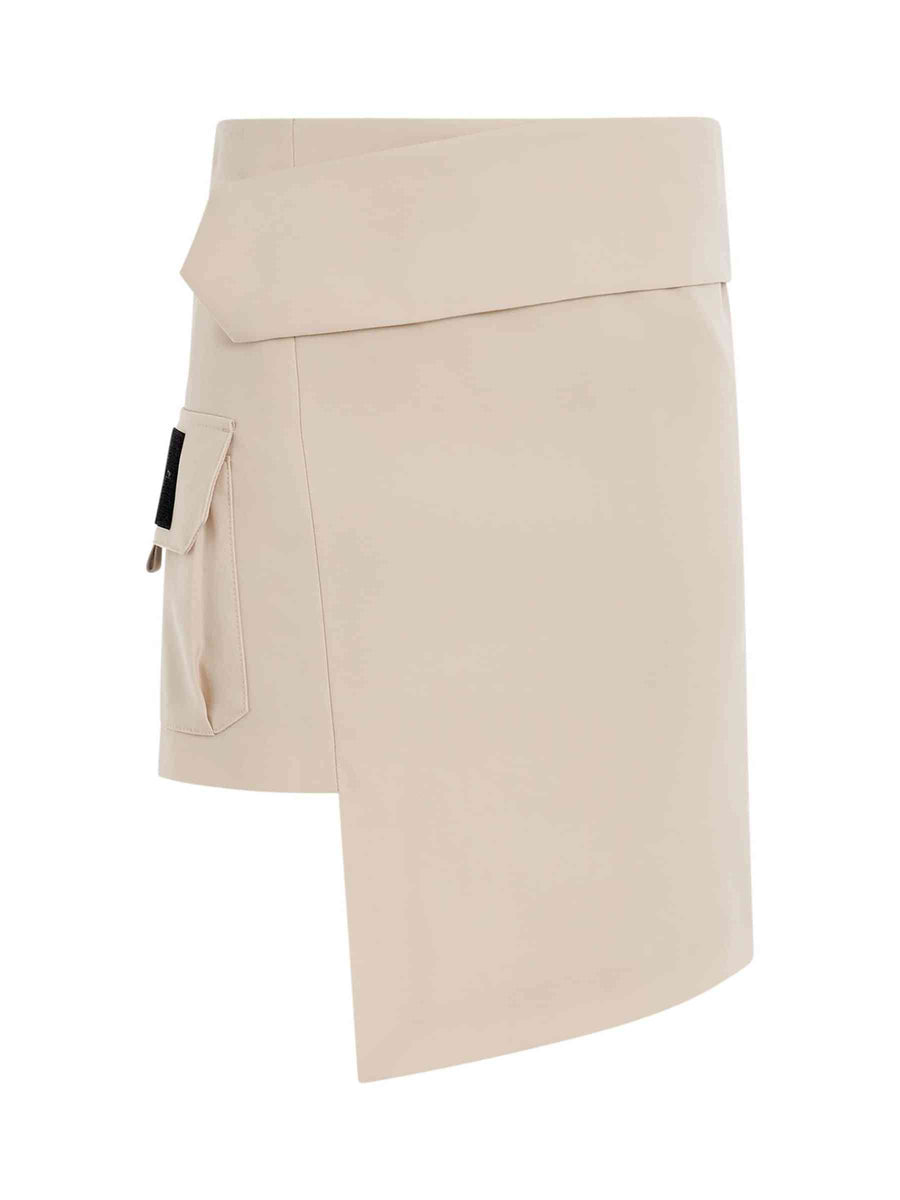 Toybox Dry Wool Pocket Skirt in Sand