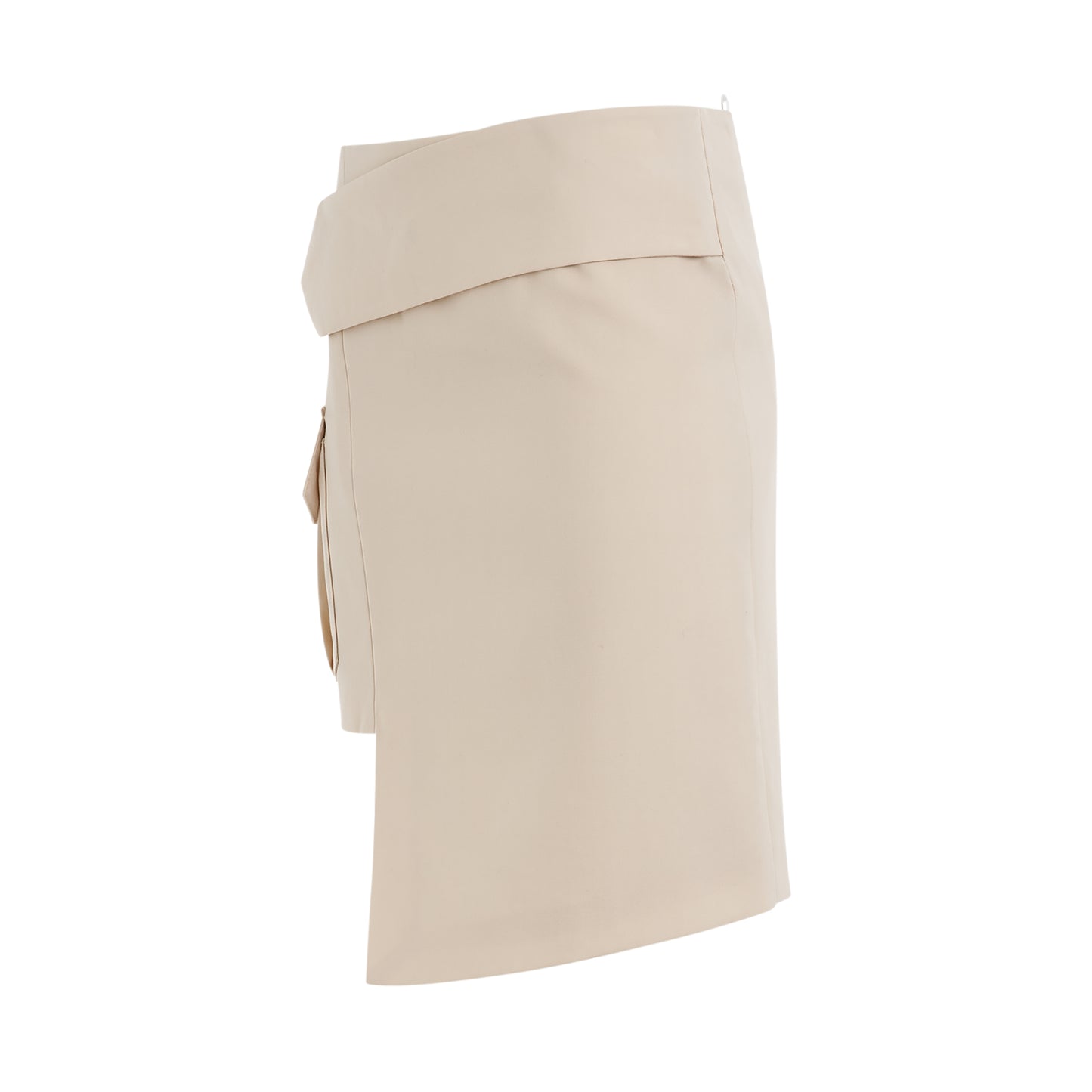 Toybox Dry Wool Pocket Skirt in Sand