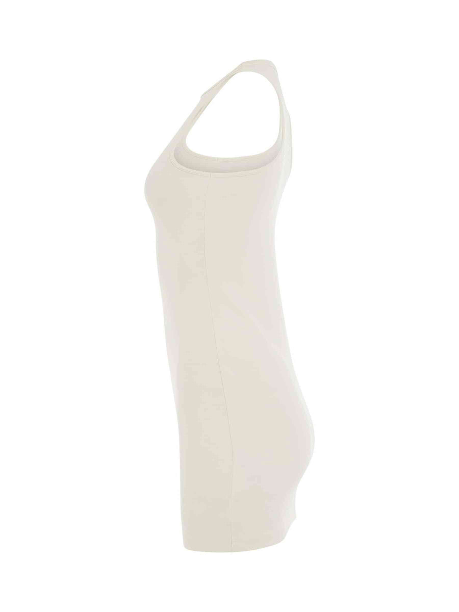 Sleek Rowing Dress in White
