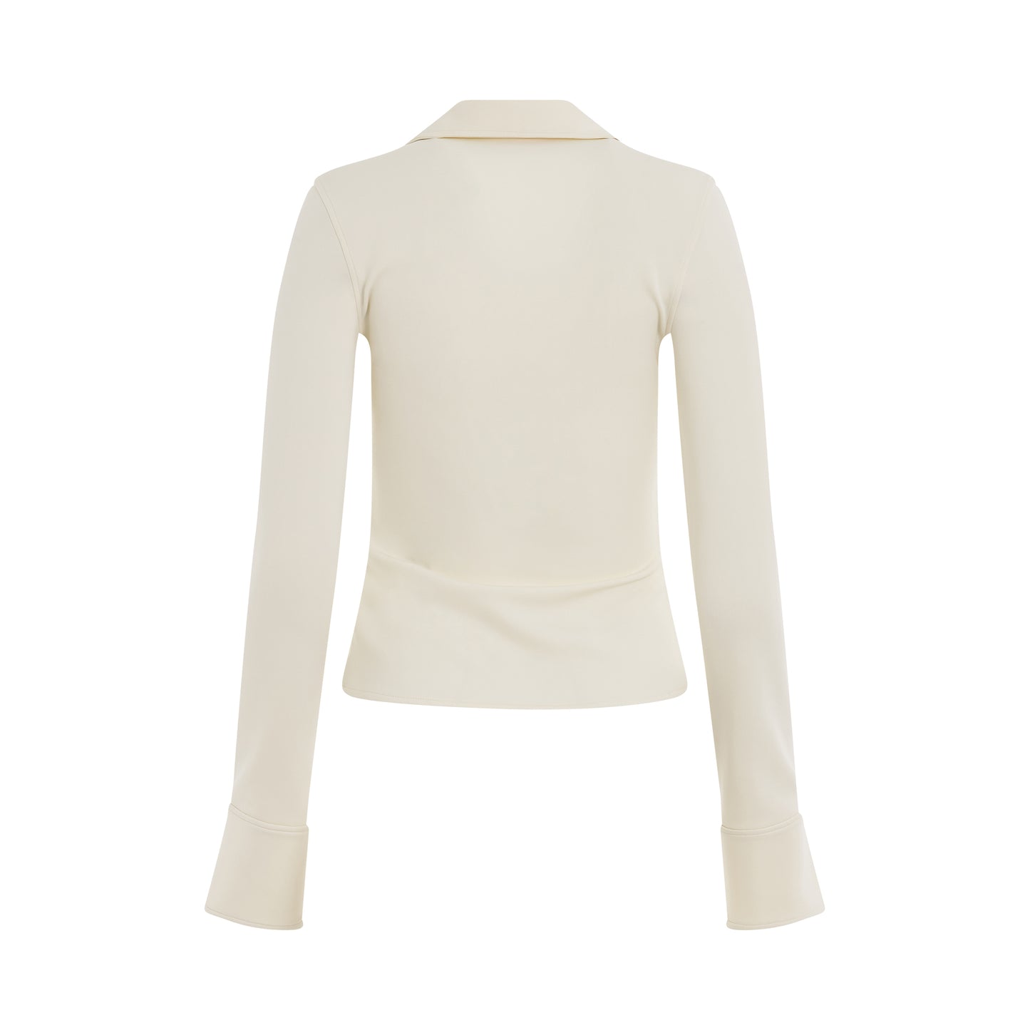 Sleek Tiny Long Sleeve Shirt in White