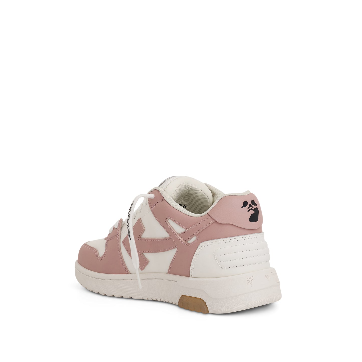 Out Of Office Calf Leather Sneaker in Pink/White