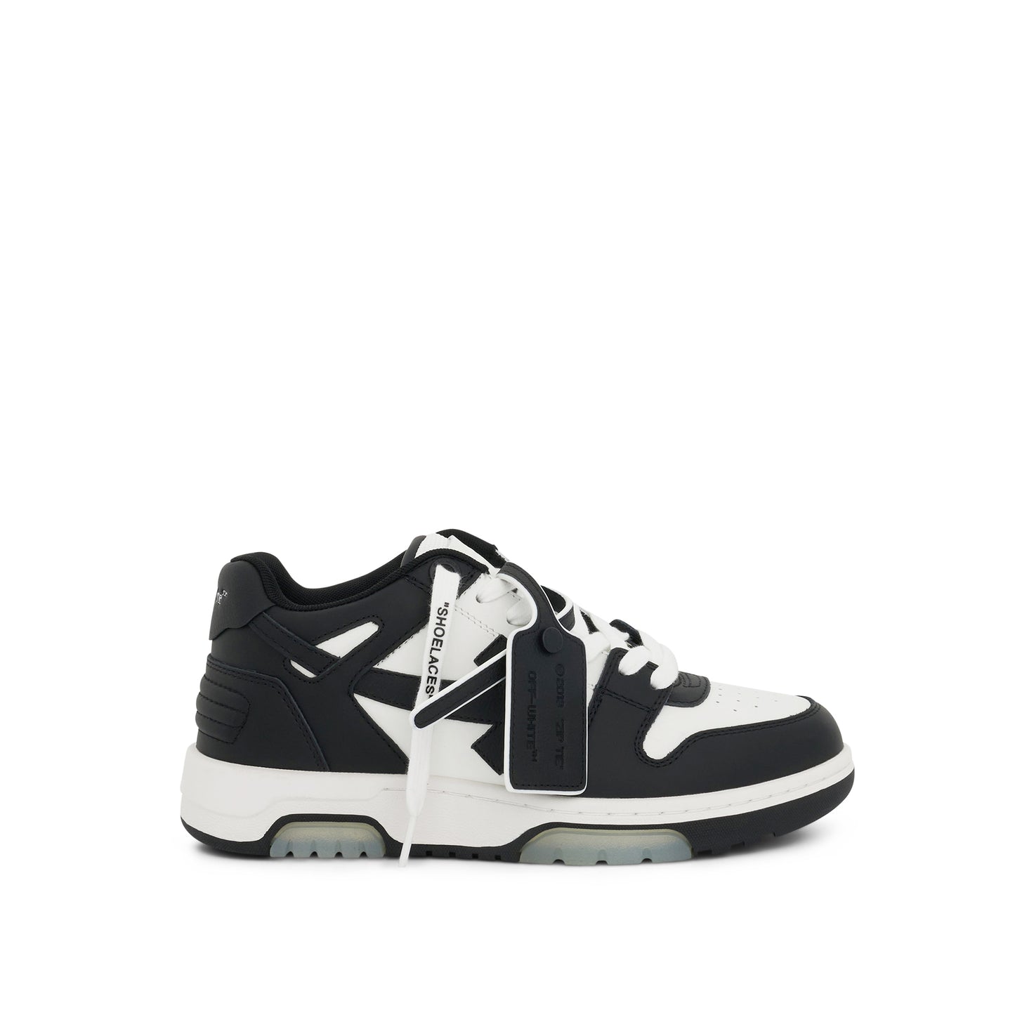 Out of Office Leather Sneakers in White/Black