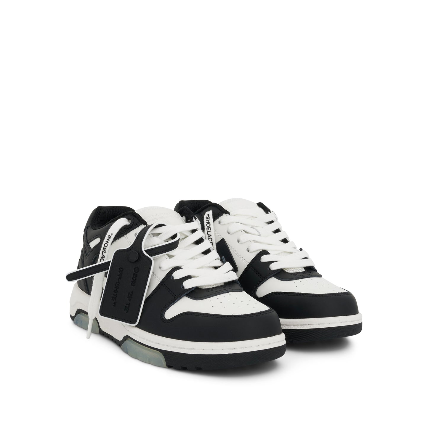 Out of Office Leather Sneakers in White/Black