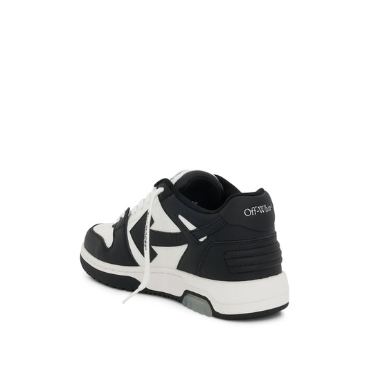 Out of Office Leather Sneakers in White/Black