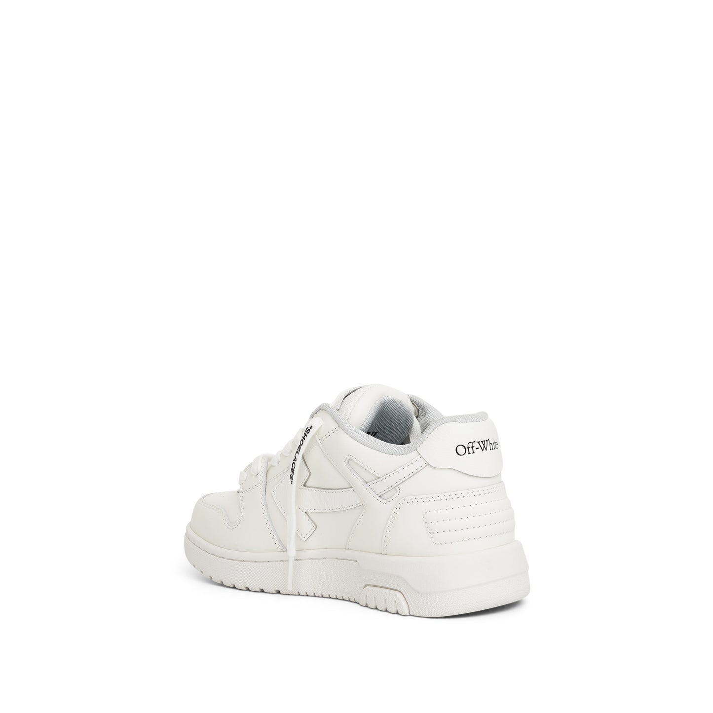 Out of Office "For WALKING" Leather Sneaker in White/Black