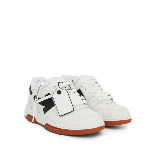 Out of Office Calf Leather Sneakers In Colour White/Black