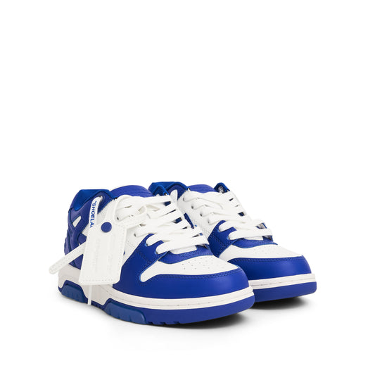 Out of Office Calf Leather Sneaker in White/Blue