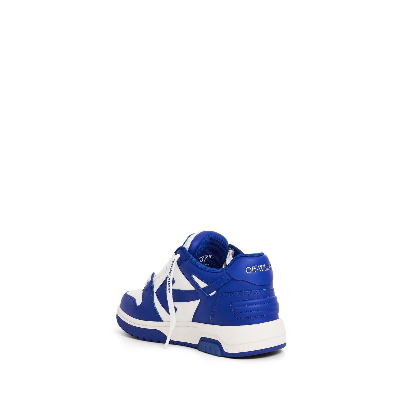Out of Office Calf Leather Sneaker in White/Blue