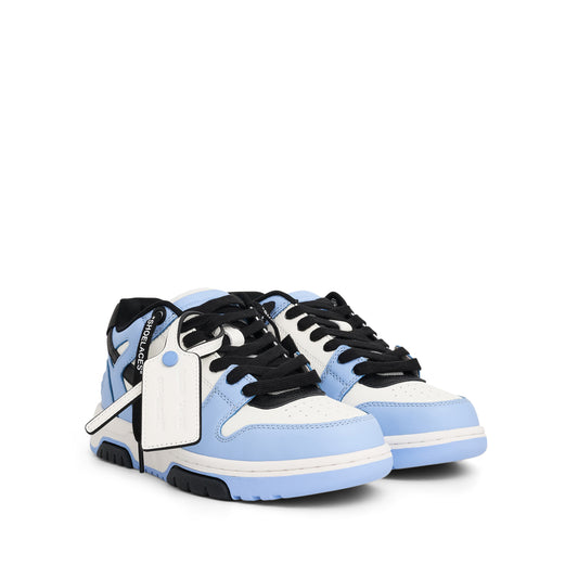 Out of Office Calf Leather Sneaker In Colour Light Blue