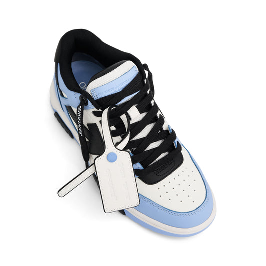 Out of Office Calf Leather Sneaker In Colour Light Blue