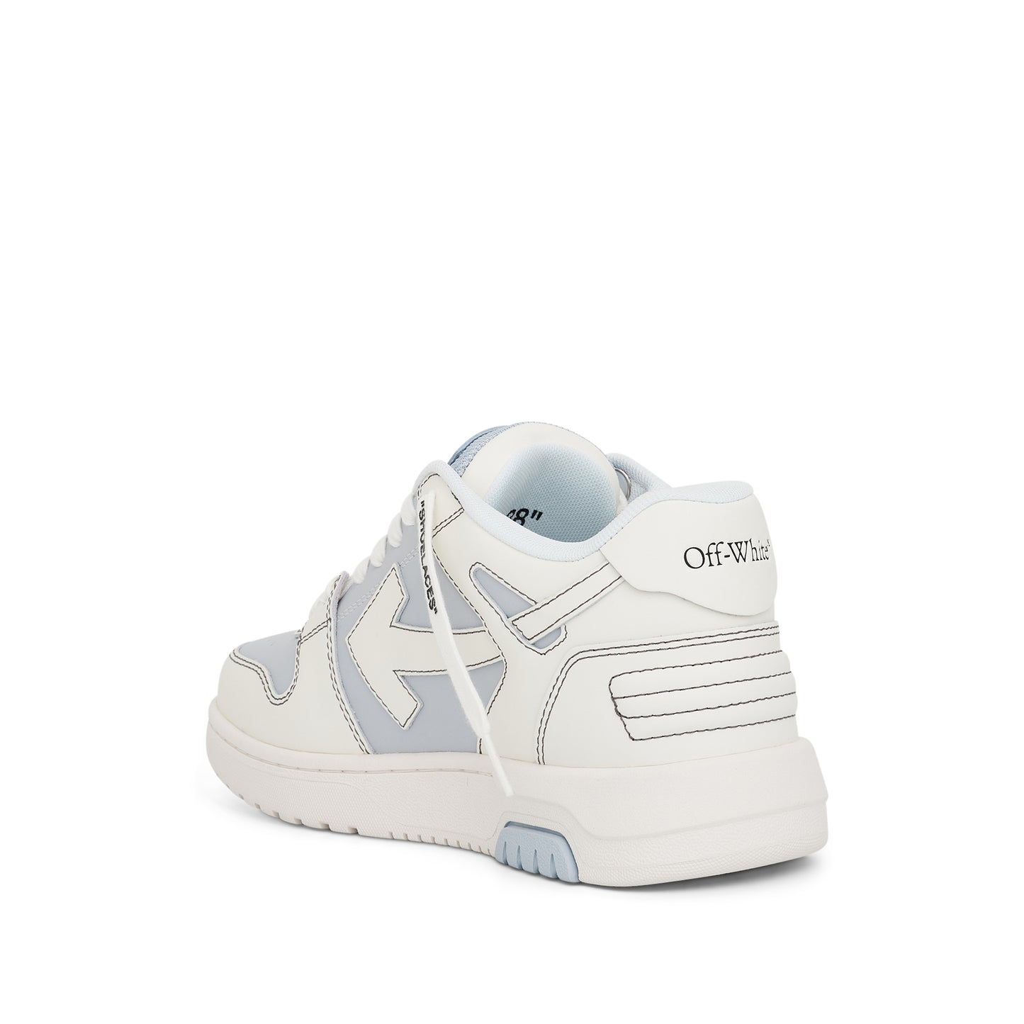 Women Out of Office Calf Leather Sneaker in Light Blue