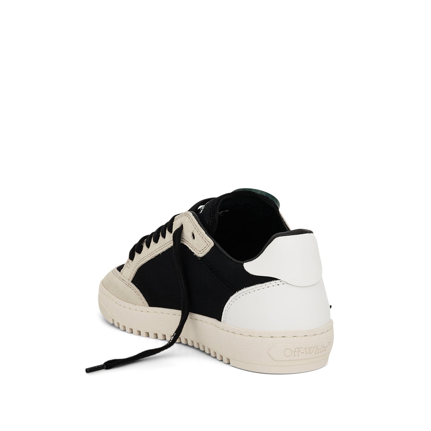 5.0 Logo Court Suede/Canvas Sneakers in Black