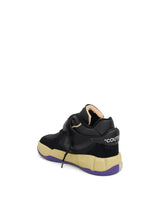 Low Puzzle Couture Sneaker in Black Back View | OFF-WHITE