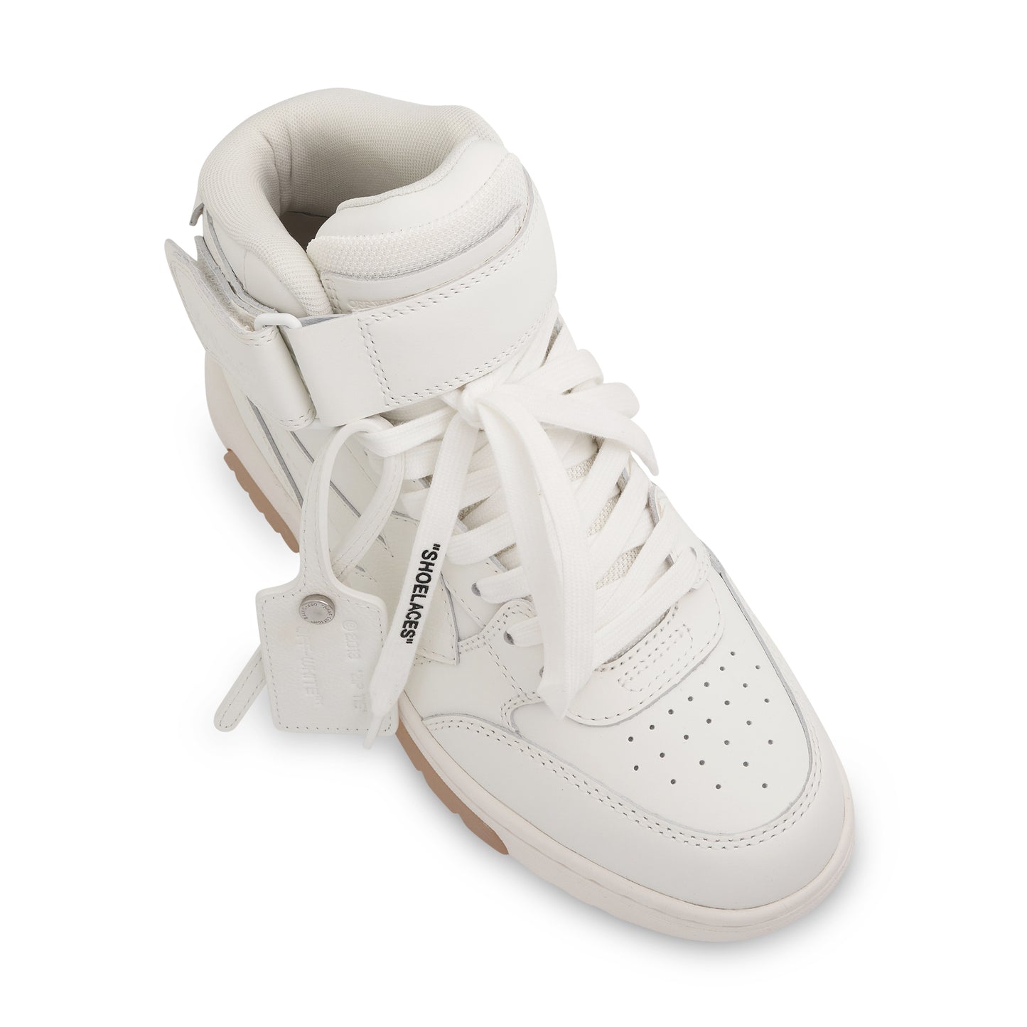 Out Of Office Mid Top Leather Sneakers in White