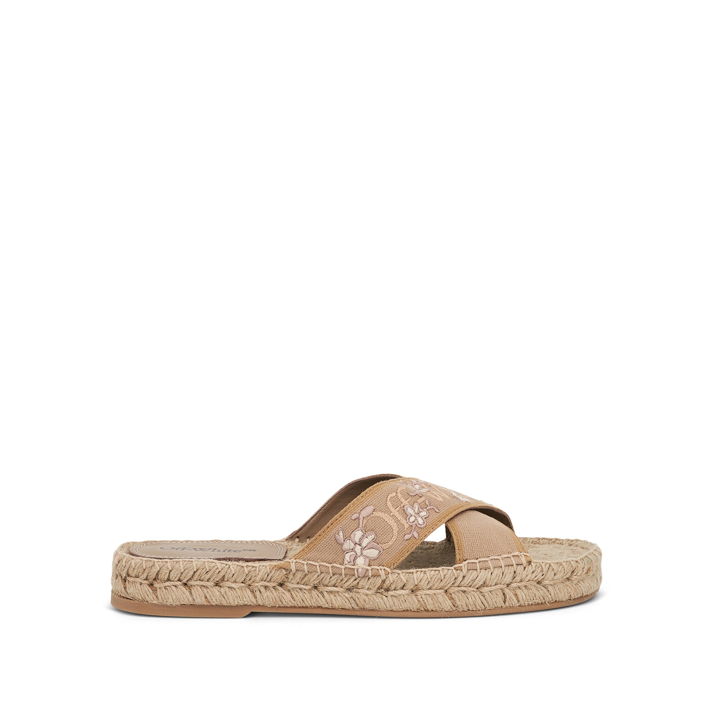 Romantic Criss Cross Espadrillas in Beige